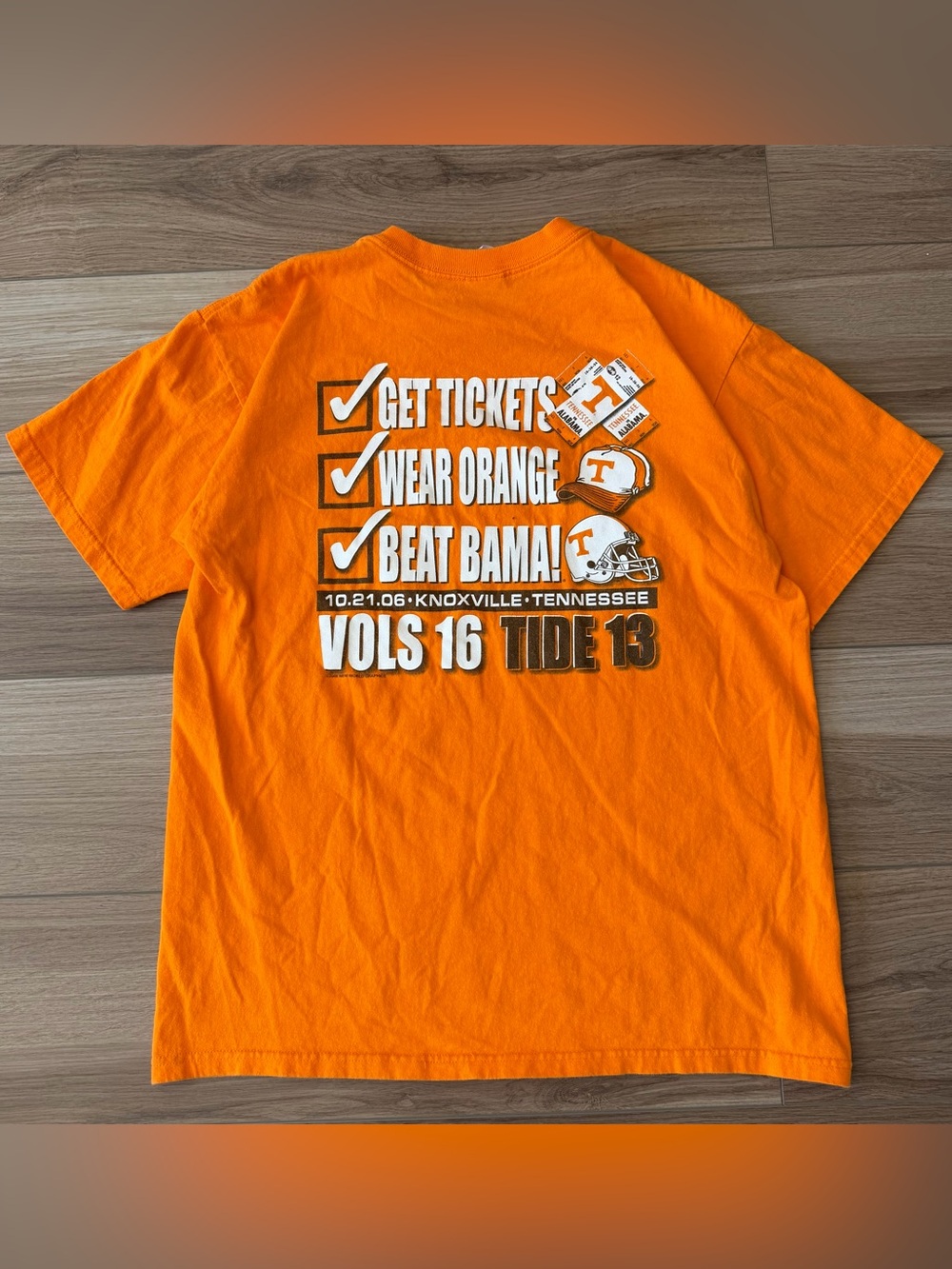 Tennessee Volunteers 2006 Football Orange T-Shirt